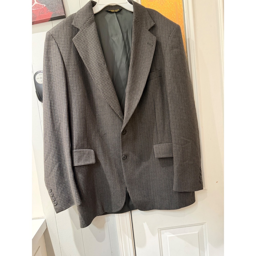 Strathmore Anderson-Little Richman Brothers Houndstooth Blazer Brown Black USA